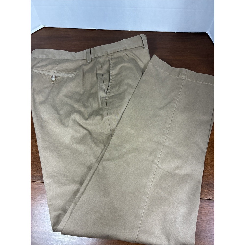 Vineyard Vines Breaker Pants Sz 36x32 Tan Chinos Straight Light Stretch Twill